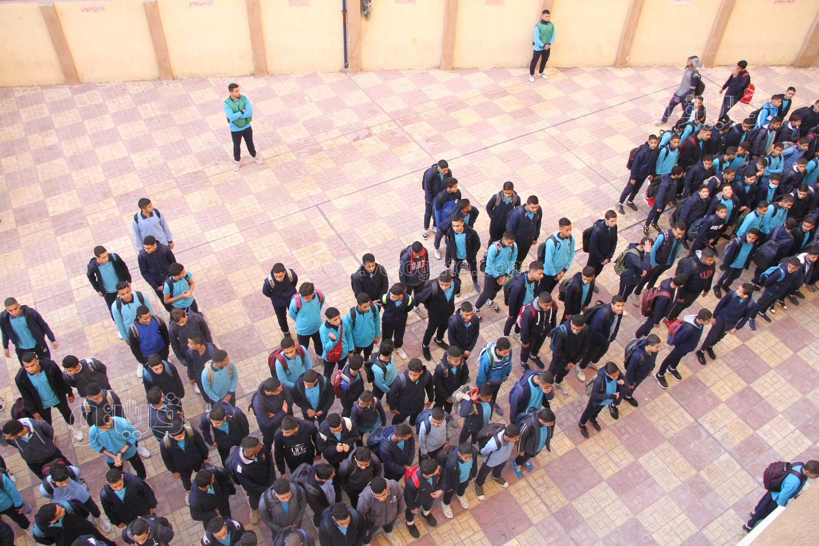 بدء الفصل الدراسي الثاني بجميع مدارس الجمهورية بتحية العلم وطابور الصباح (10)