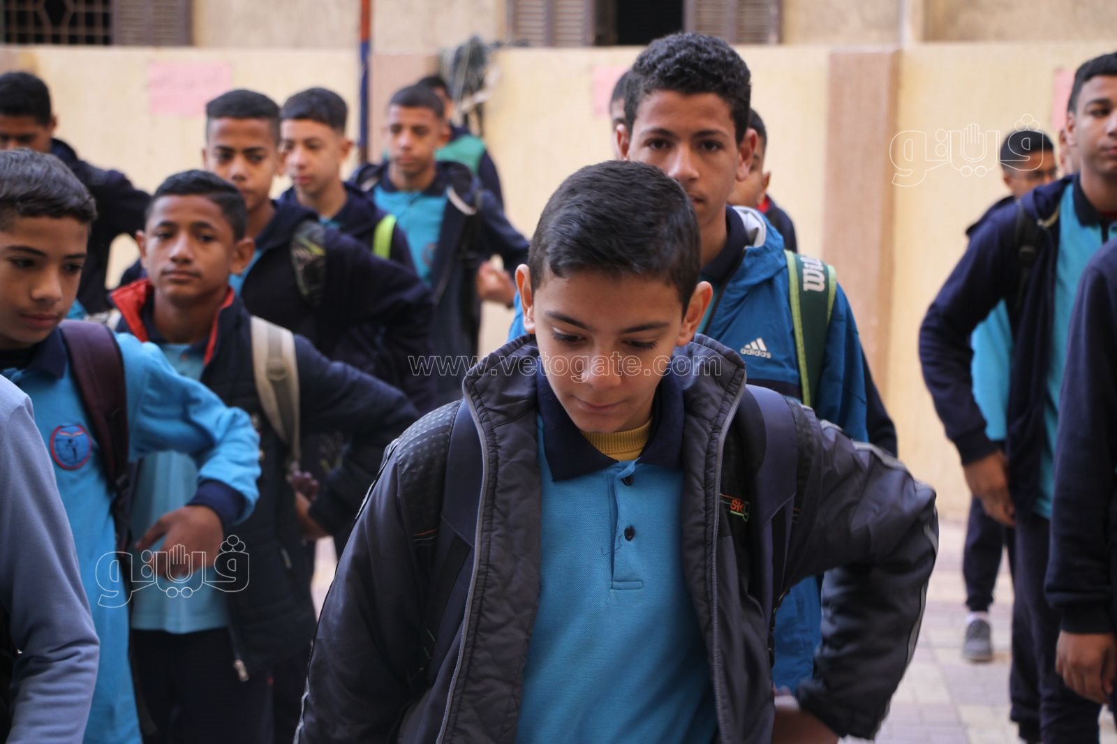 بدء توافد طلاب المدارس في أول أيام انتظام الدراسة بالجمهورية (2)