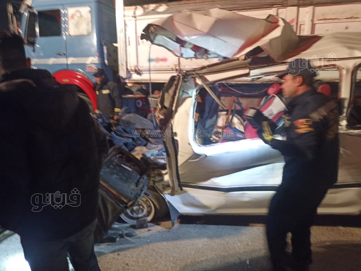 حادث تصادم سيارتين بالإسكندرية (1)