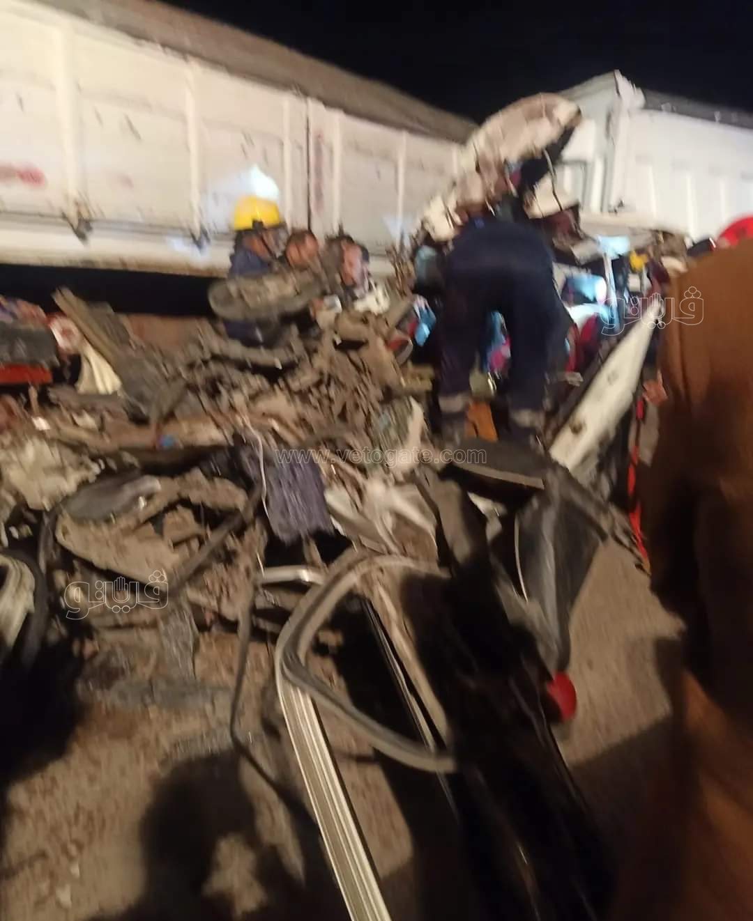 حادث تصادم سيارتين بالإسكندرية (2)