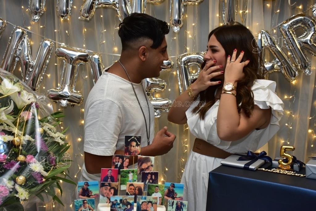 زوجة أوس أوس تحتفل بعيد زواجهما الخامس (6)