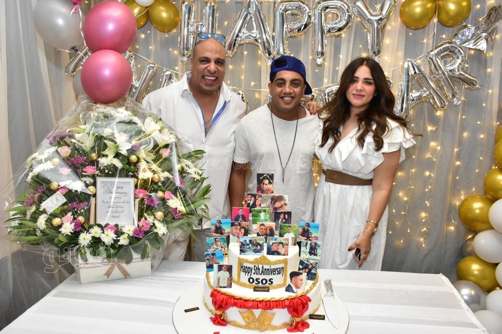زوجة أوس أوس تحتفل بعيد زواجهما الخامس (7)
