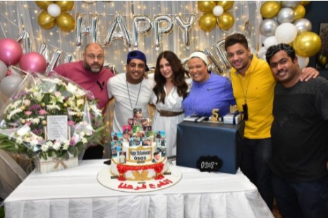 زوجة أوس أوس تحتفل بعيد زواجهما الخامس (12)