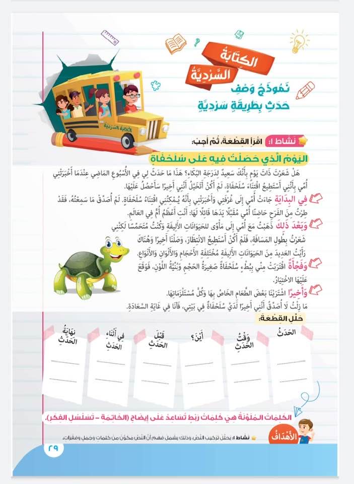 كتاب اللغة العربية للصف الرابع الابتدائي (20)