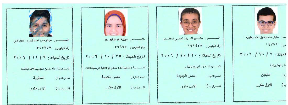 بالأسماء أوائل الشهادة الإعدادية 2023 بالقاهرة ،فيتو (3)