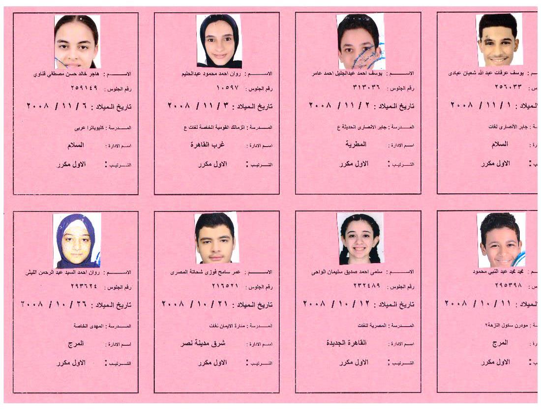 بالأسماء أوائل الشهادة الإعدادية 2023 بالقاهرة ،فيتو (11)