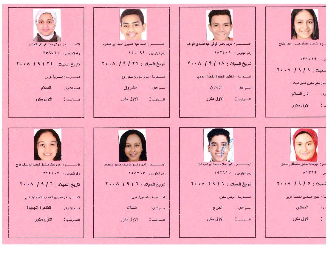 بالأسماء أوائل الشهادة الإعدادية 2023 بالقاهرة ،فيتو (14)