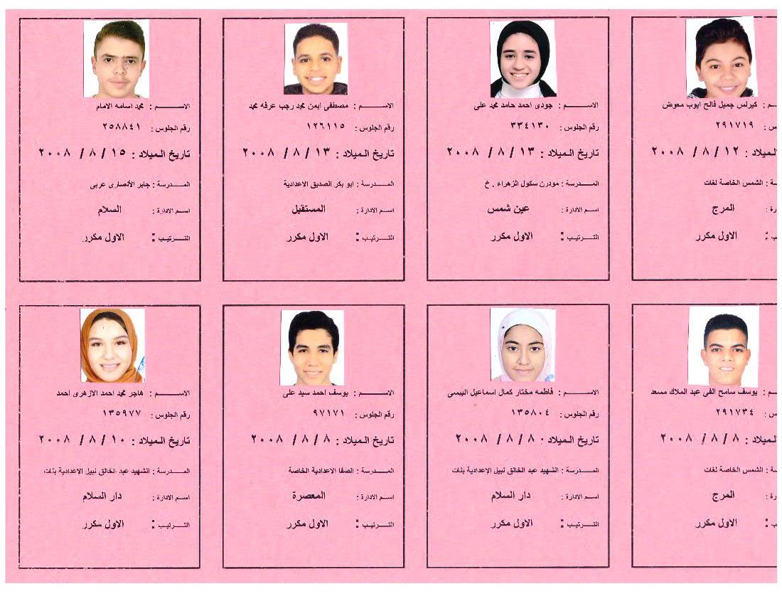 بالأسماء أوائل الشهادة الإعدادية 2023 بالقاهرة ،فيتو (16)