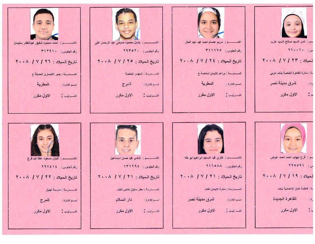 بالأسماء أوائل الشهادة الإعدادية 2023 بالقاهرة ،فيتو (18)