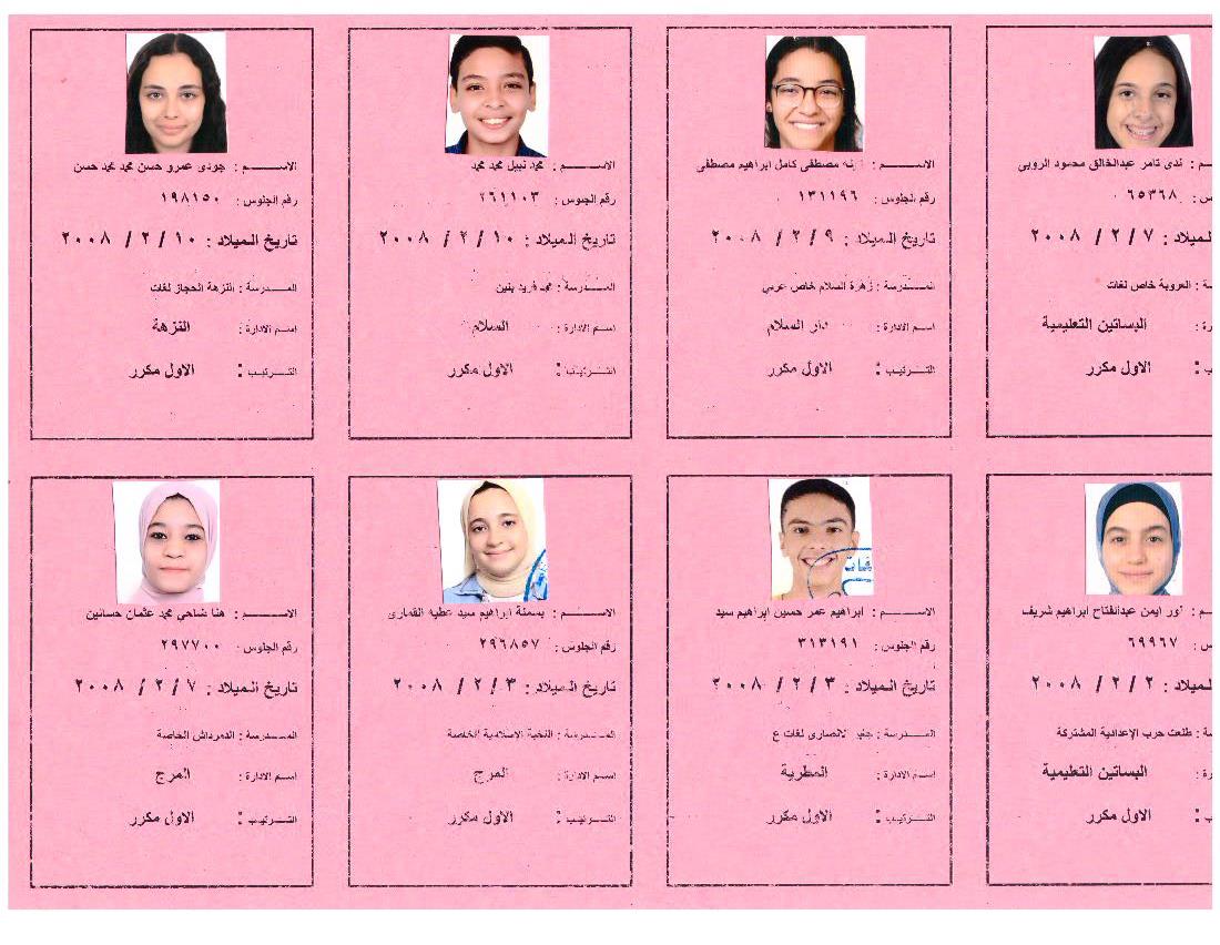 بالأسماء أوائل الشهادة الإعدادية 2023 بالقاهرة ،فيتو (24)