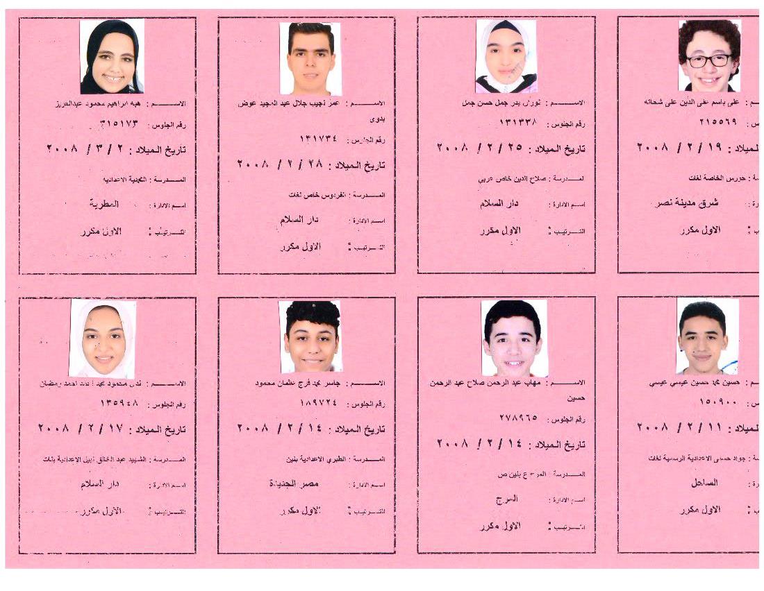 بالأسماء أوائل الشهادة الإعدادية 2023 بالقاهرة ،فيتو (25)