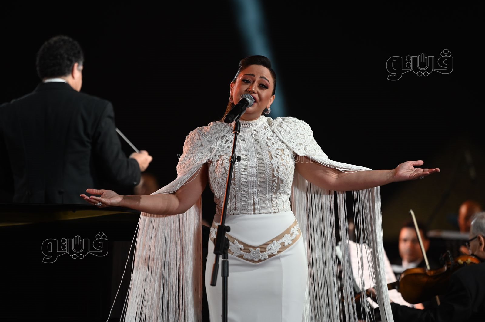 ريهام عبدالحكيم تتألق في حفل الصوت والضوء مع عمر خيرت (6)