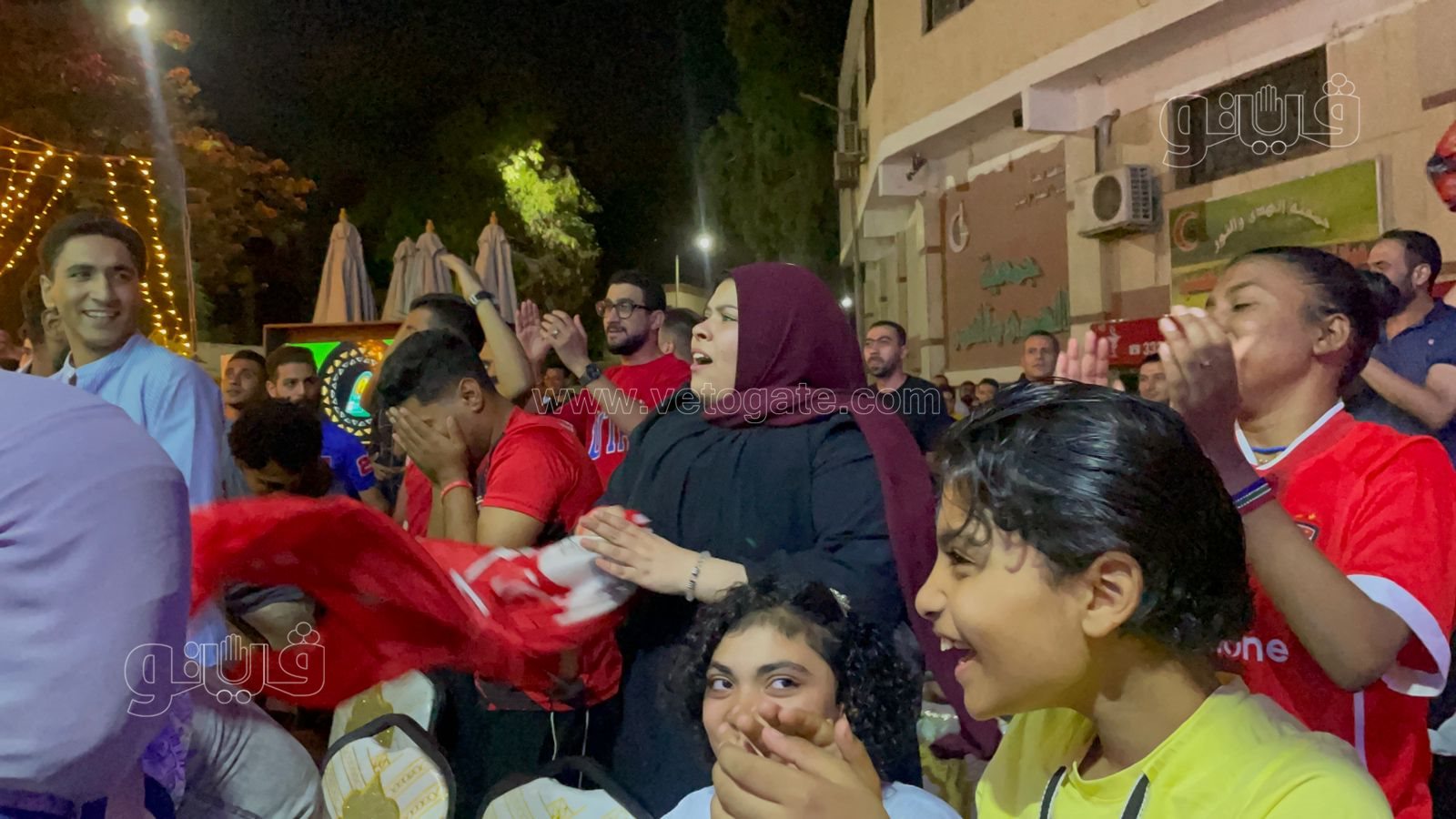 فرحة جنونية لجماهير الاهلي بهدف التعادل أمام الوداد (5)