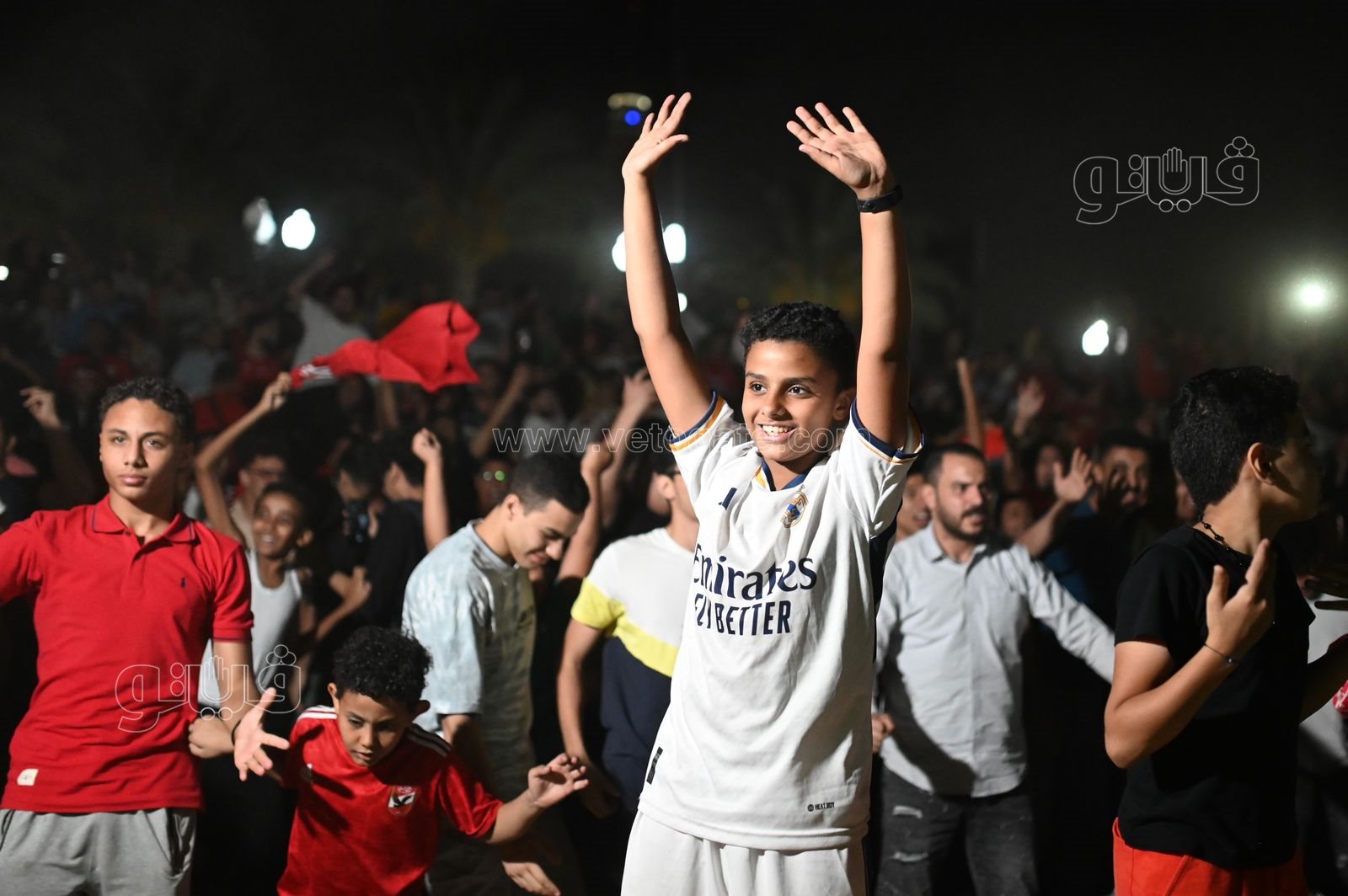 فرحة جنونية لجماهير الاهلي بهدف التعادل أمام الوداد (9)