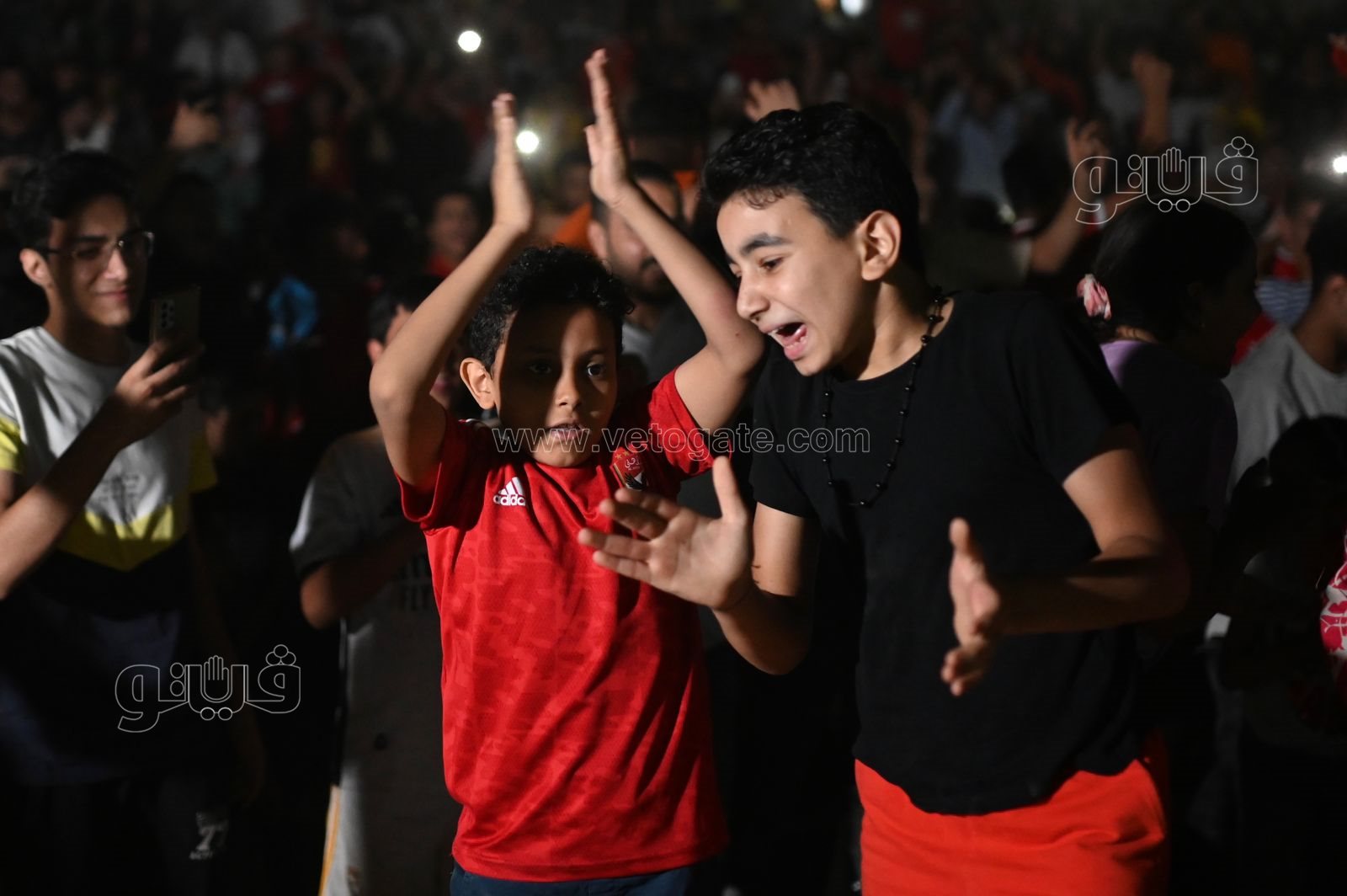 فرحة جنونية لجماهير الاهلي بهدف التعادل أمام الوداد (15)