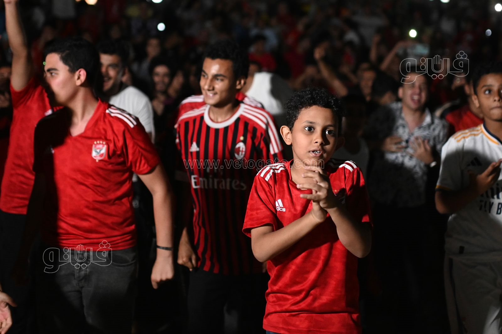 فرحة جنونية لجماهير الاهلي بهدف التعادل أمام الوداد (16)