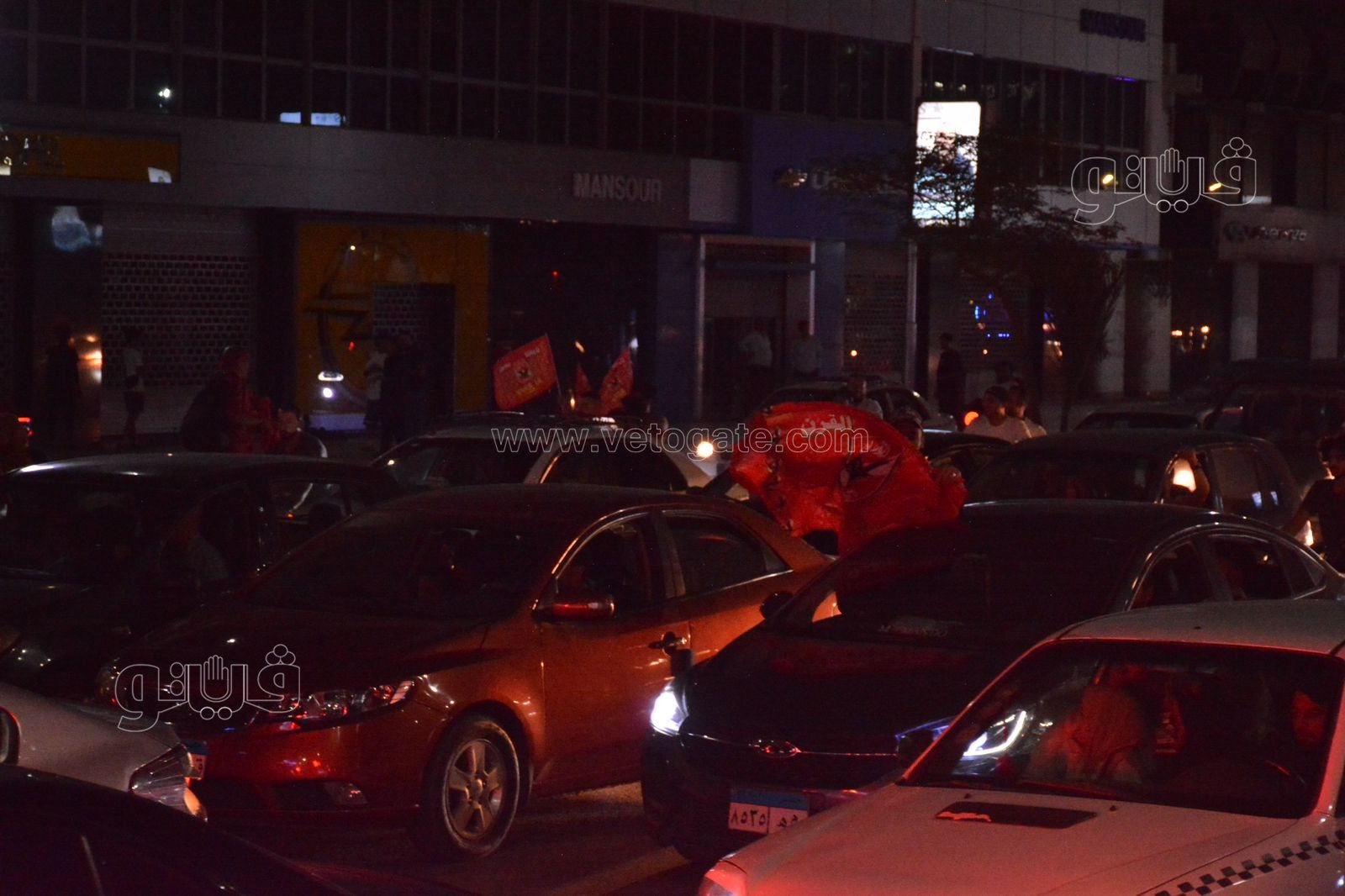 احتفال جماهير الأهلي أمام نادي الزمالك بالبطولة الأفريقية (5)