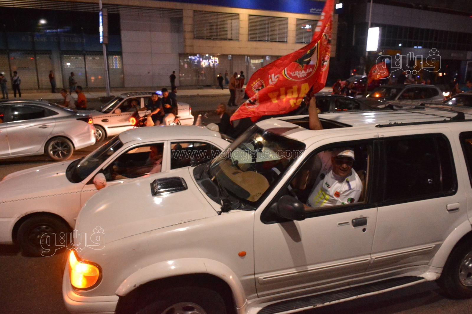 احتفال جماهير الأهلي أمام نادي الزمالك بالبطولة الأفريقية (6)
