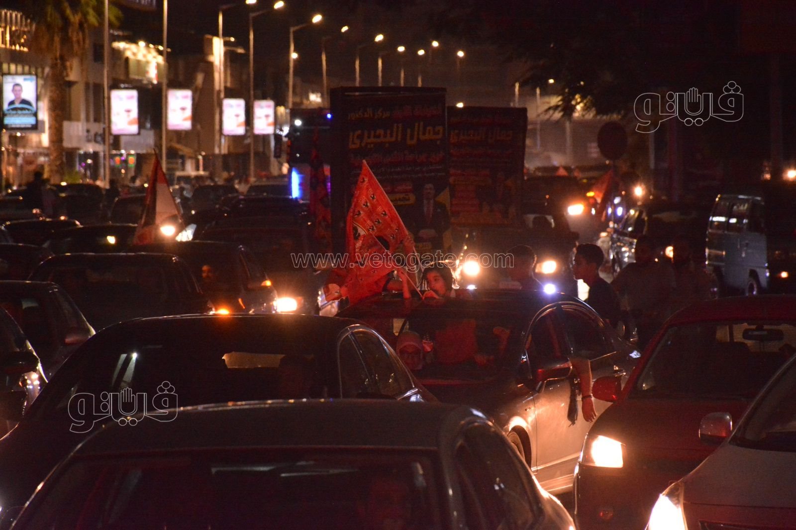 احتفال جماهير الأهلي أمام نادي الزمالك بالبطولة الأفريقية (8)