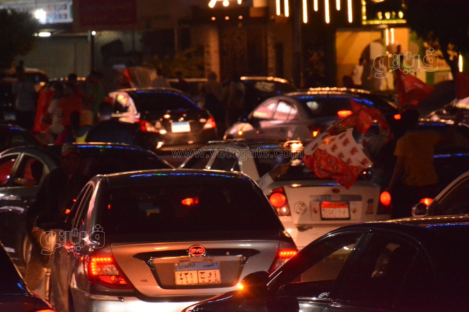 احتفال جماهير الأهلي أمام نادي الزمالك بالبطولة الأفريقية (9)