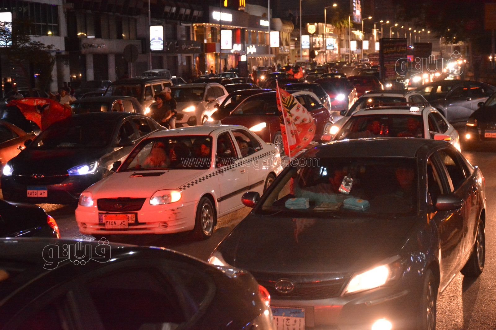 احتفال جماهير الأهلي أمام نادي الزمالك بالبطولة الأفريقية (10)