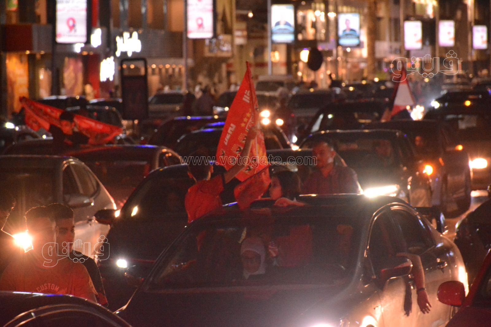 احتفال جماهير الأهلي أمام نادي الزمالك بالبطولة الأفريقية (12)