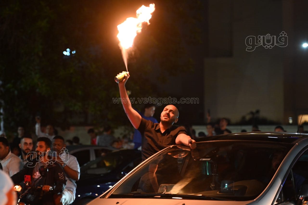 حشود من الأهلاوية أمام النادي بالجزيرة للاحتفال بدوري أبطال أفريقيا (43)