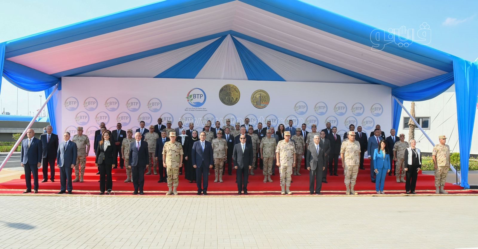 الرئيس عبد الفتاح السيسي يفتتح أكبر محطة معالجة مياه مصرف ببحر البقر (3)