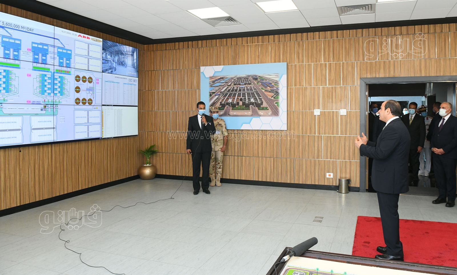 الرئيس عبد الفتاح السيسي يفتتح أكبر محطة معالجة مياه مصرف ببحر البقر (14)