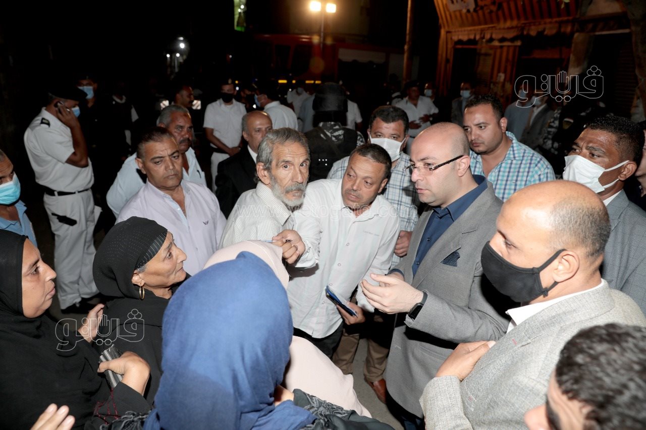 محافظ بني سويف يتفقد موقع تصدع منزل بحي الرحبة (6)