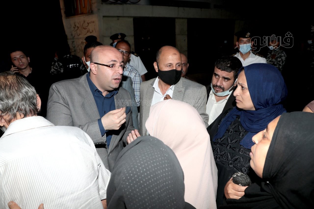 محافظ بني سويف يتفقد موقع تصدع منزل بحي الرحبة (7)