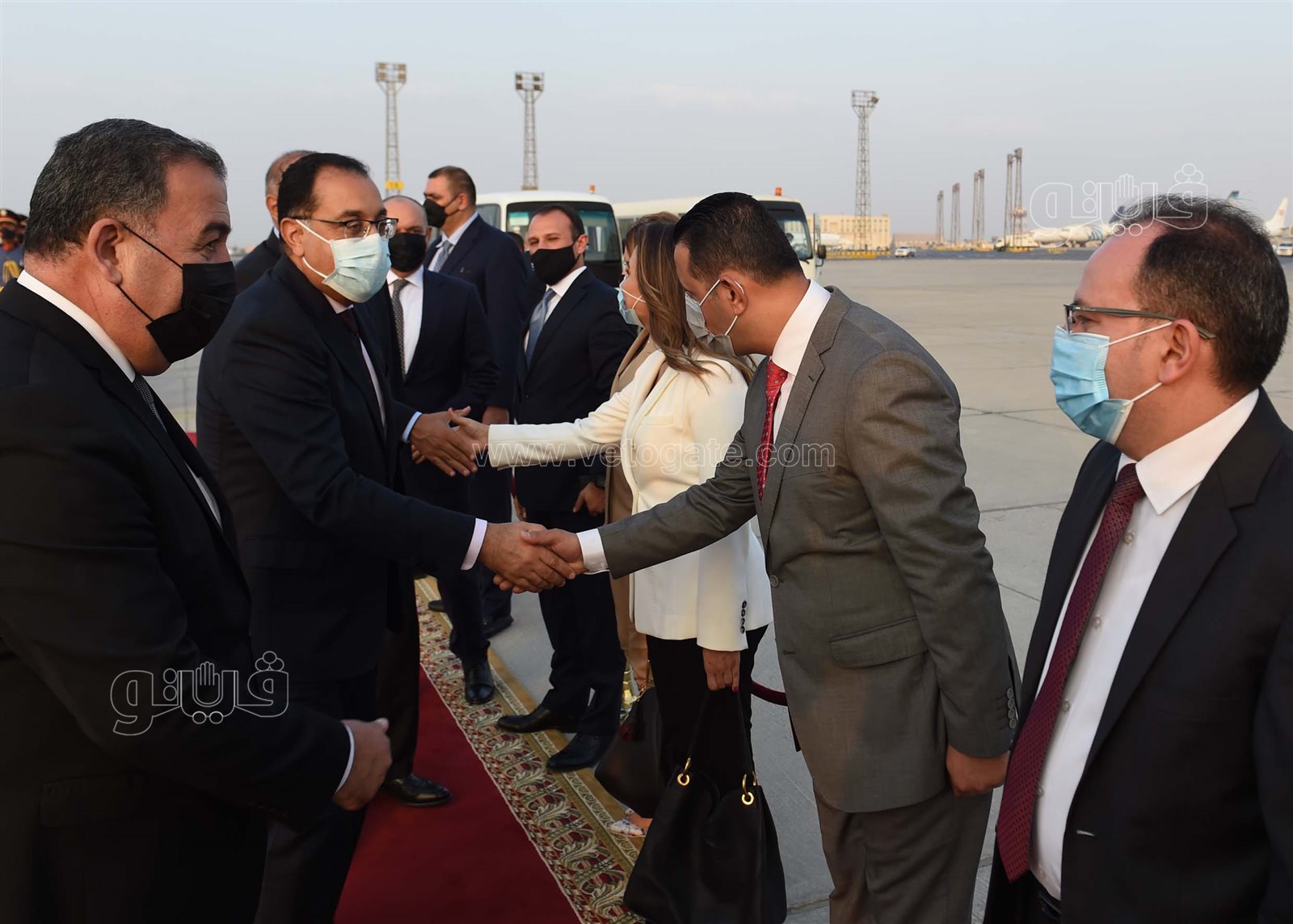 رئيس الوزراء يستقبل نظيره الأردني بمطار القاهرة (11)