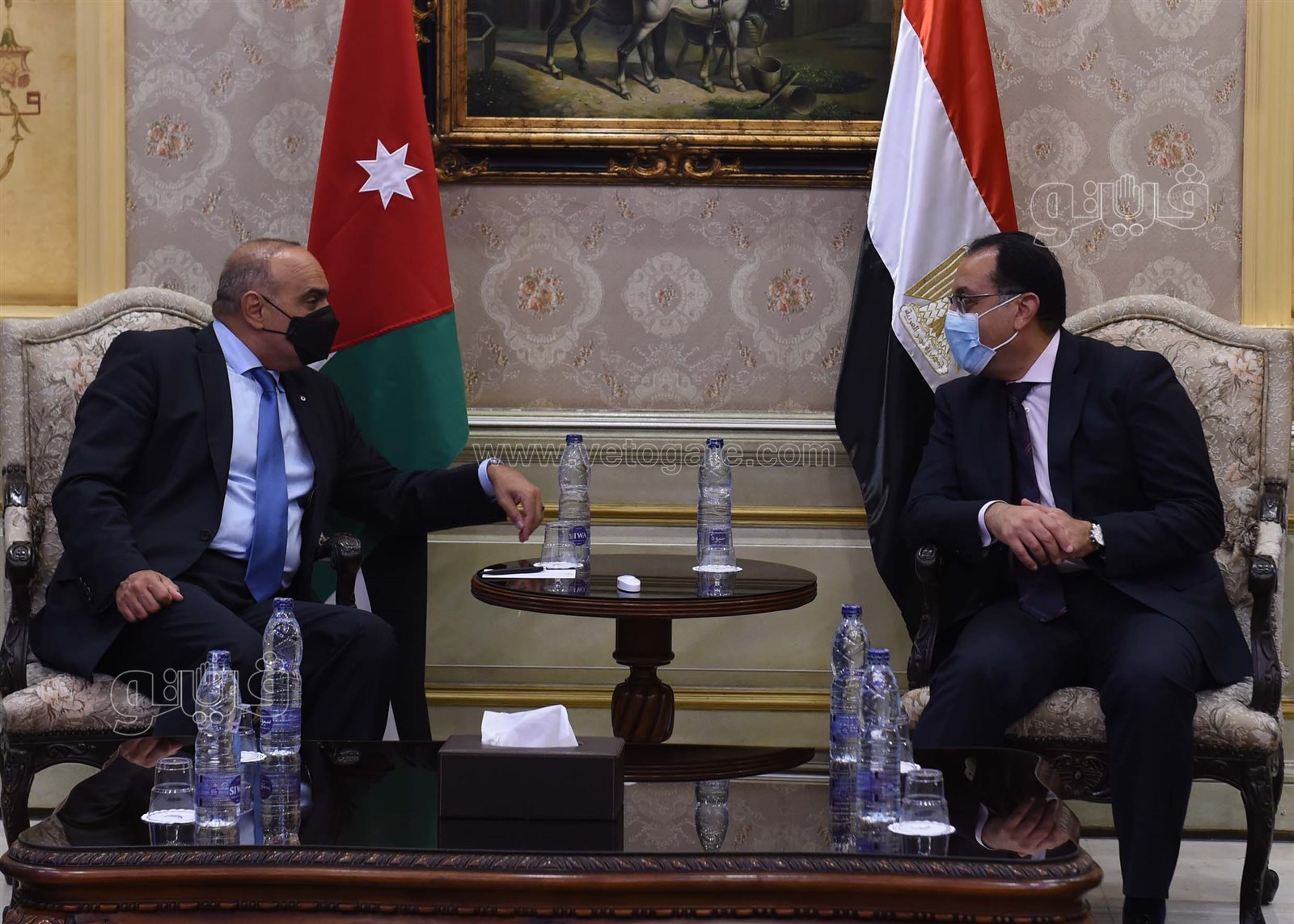 رئيس الوزراء يستقبل نظيره الأردني بمطار القاهرة (13)