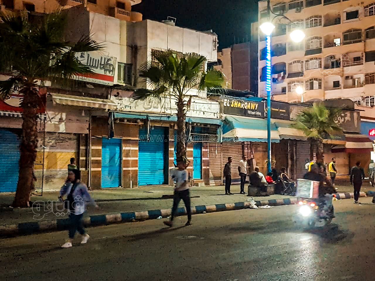 غلق المحال التجارية بمدينة مرسى مطروح