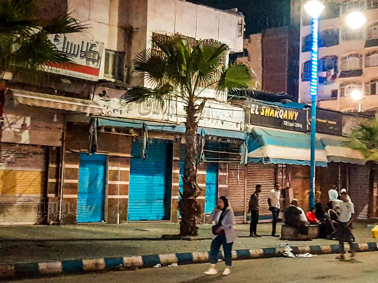 غلق المحال التجارية بمدينة مرسى مطروح-2