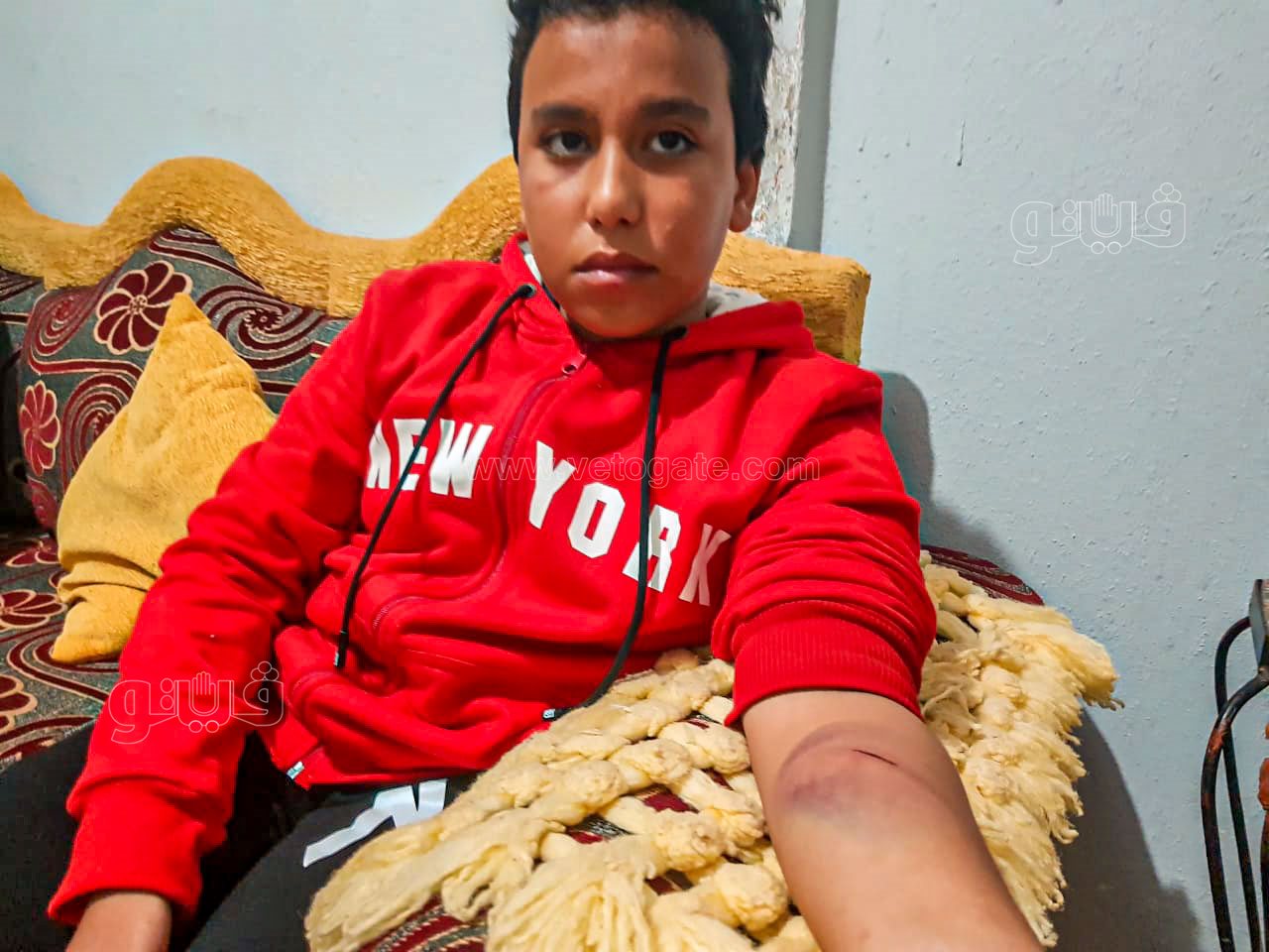 طالب اعتدى مدرس عليه بالضرب واحدث إصابته-6