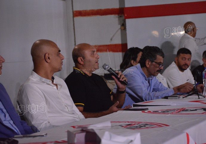 هاني العتال يقيم ندوة داخل نادي الزمالك قبل الانتخابات (14)