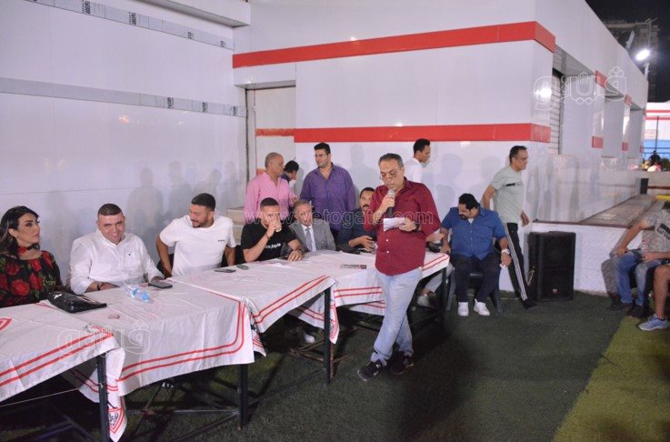 هاني العتال يقيم ندوة داخل نادي الزمالك قبل الانتخابات (16)