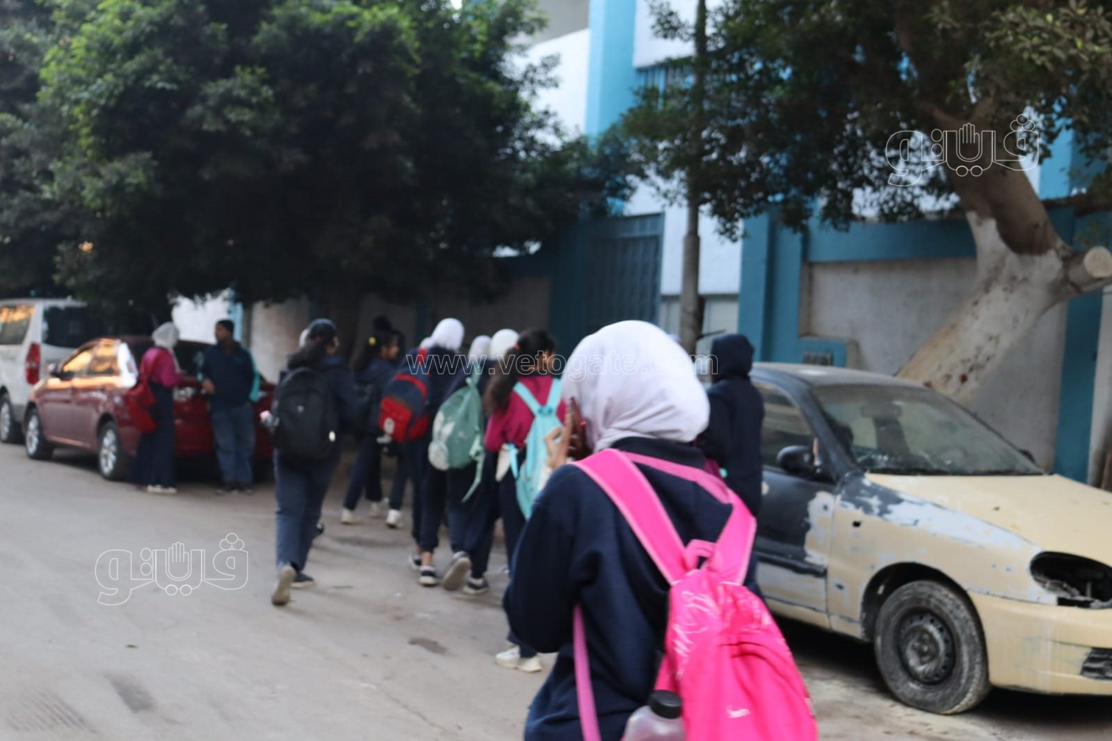  بدء توافد الطلاب علي مدارس القاهرة والجيزة (21)