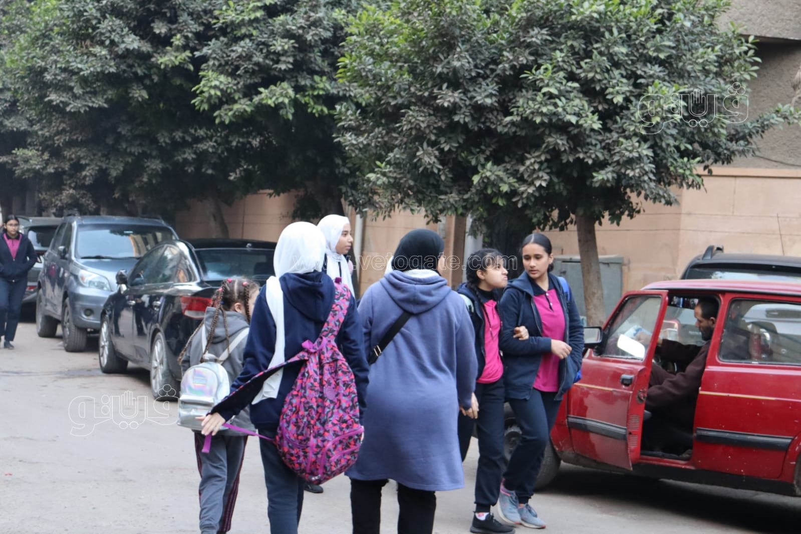  بدء توافد الطلاب علي مدارس القاهرة والجيزة (1)
