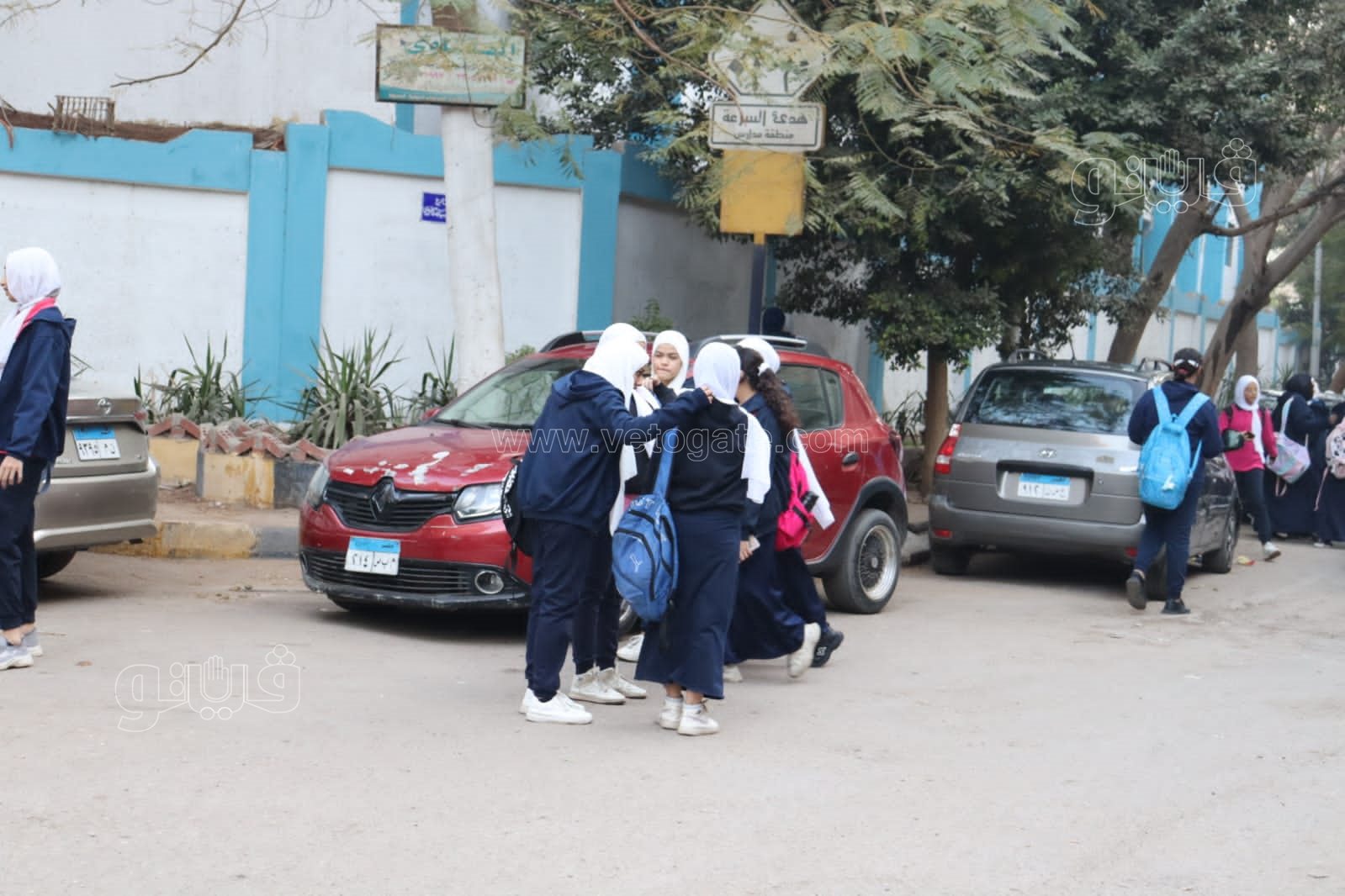  بدء توافد الطلاب علي مدارس القاهرة والجيزة (10)