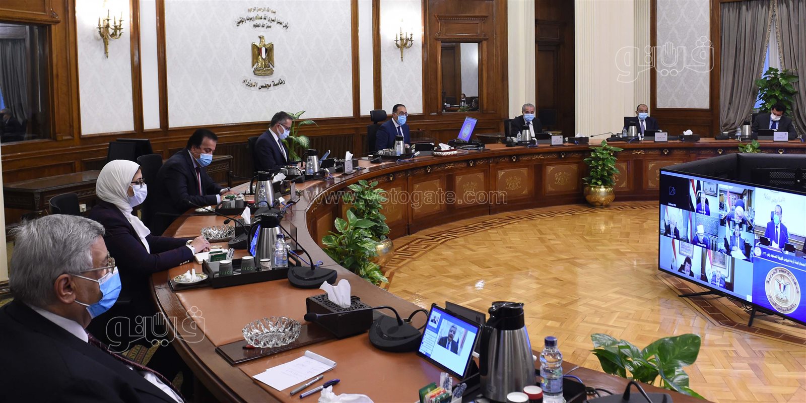 اجتماع ​اللجنة العليا لإدارة أزمة فيروس كورونا (1)