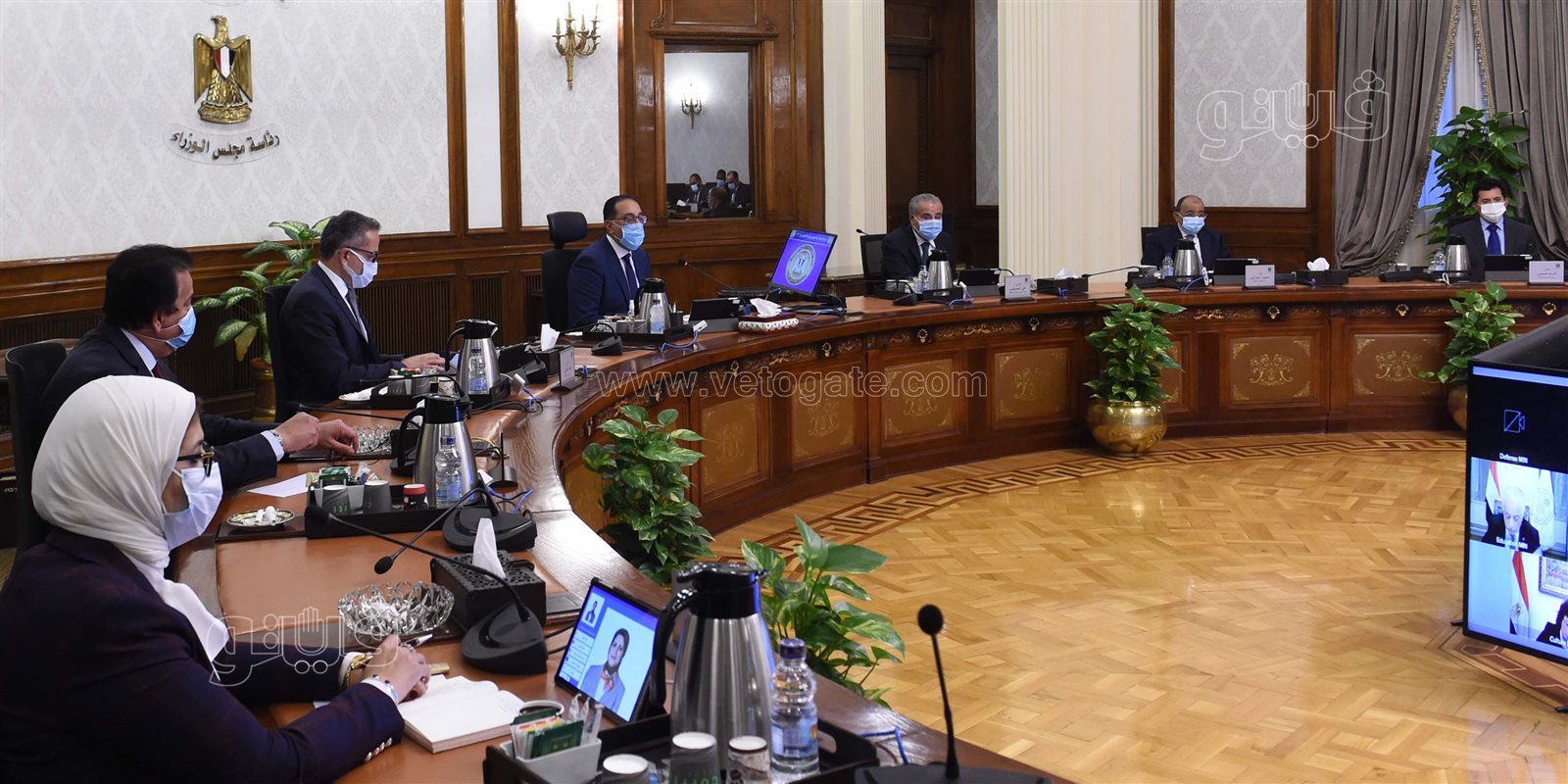 اجتماع ​اللجنة العليا لإدارة أزمة فيروس كورونا (2)