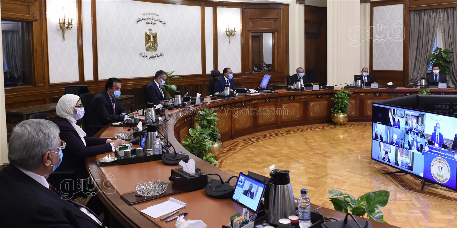 اجتماع ​اللجنة العليا لإدارة أزمة فيروس كورونا (5)