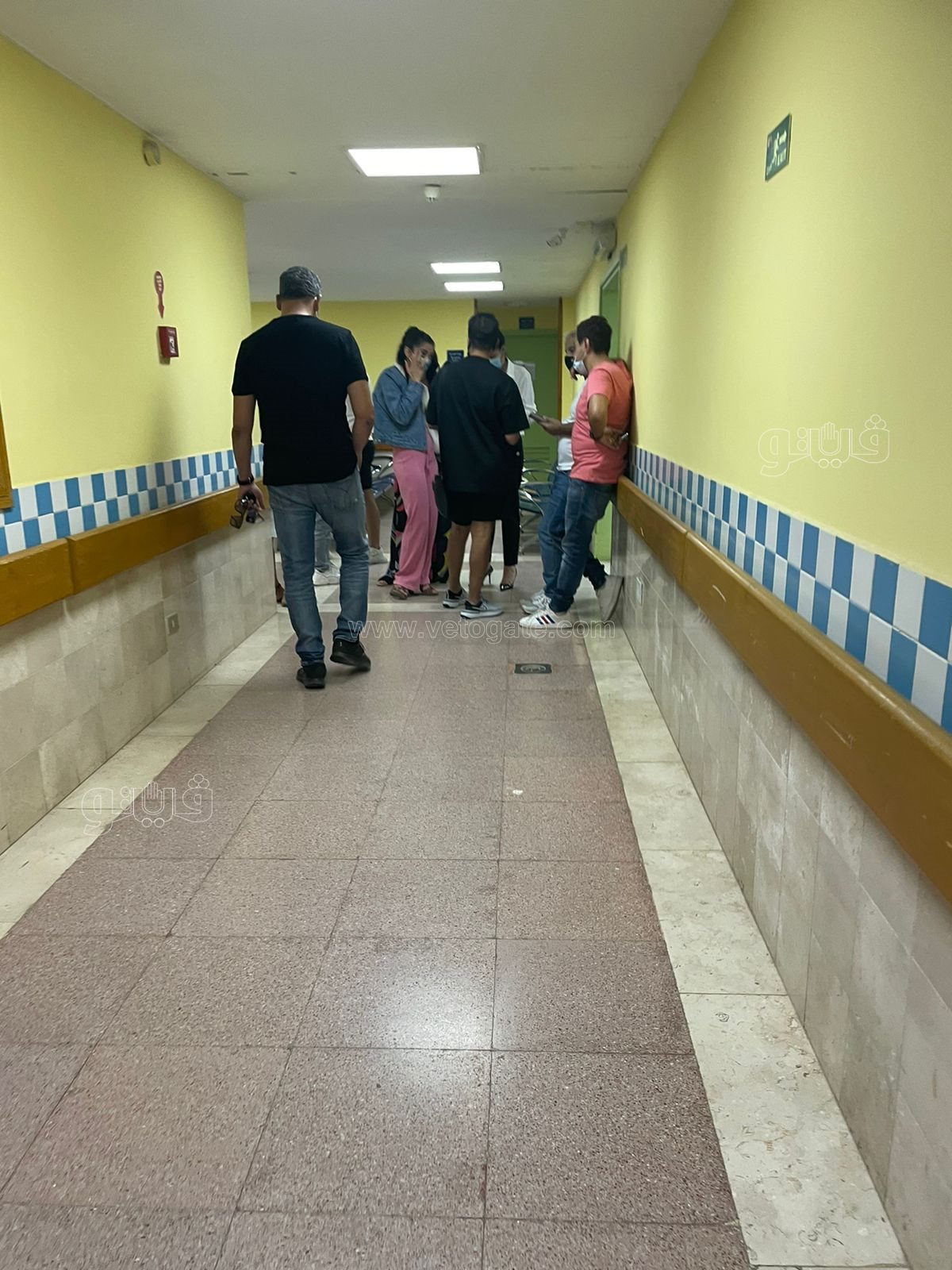 شريف رمزي وبسمة أول زوار بشرى في المستشفى (1)