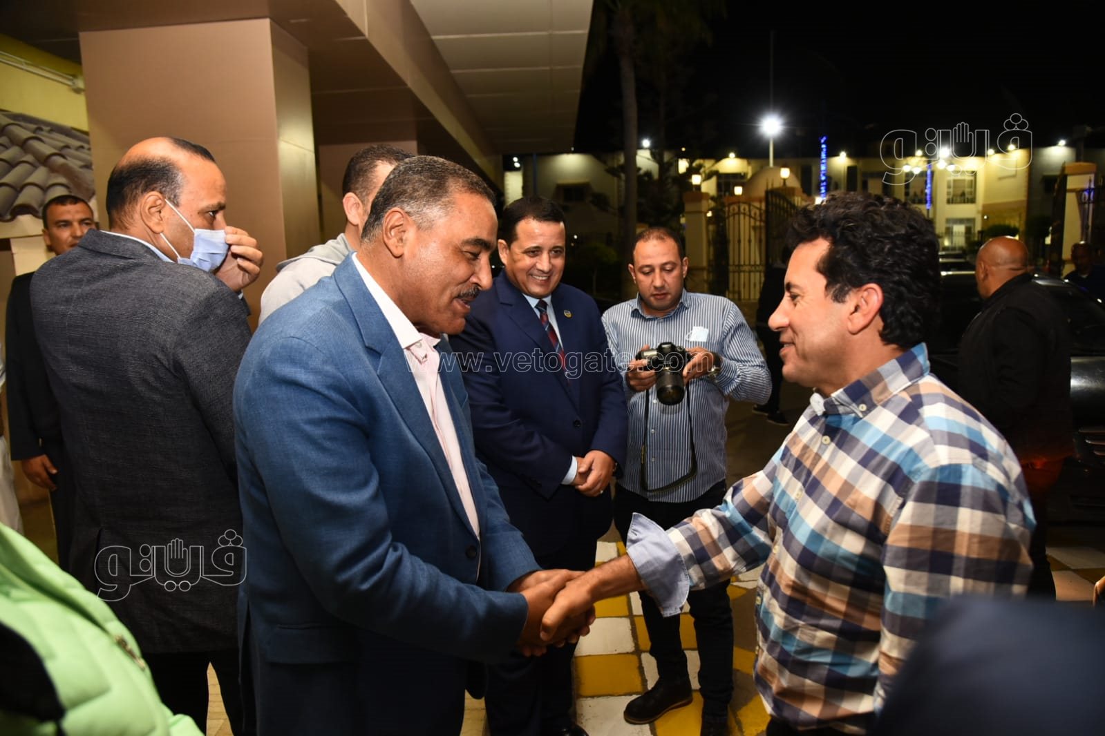 محافظ مطروح يستقبل وزير الشباب والرياضة (6)