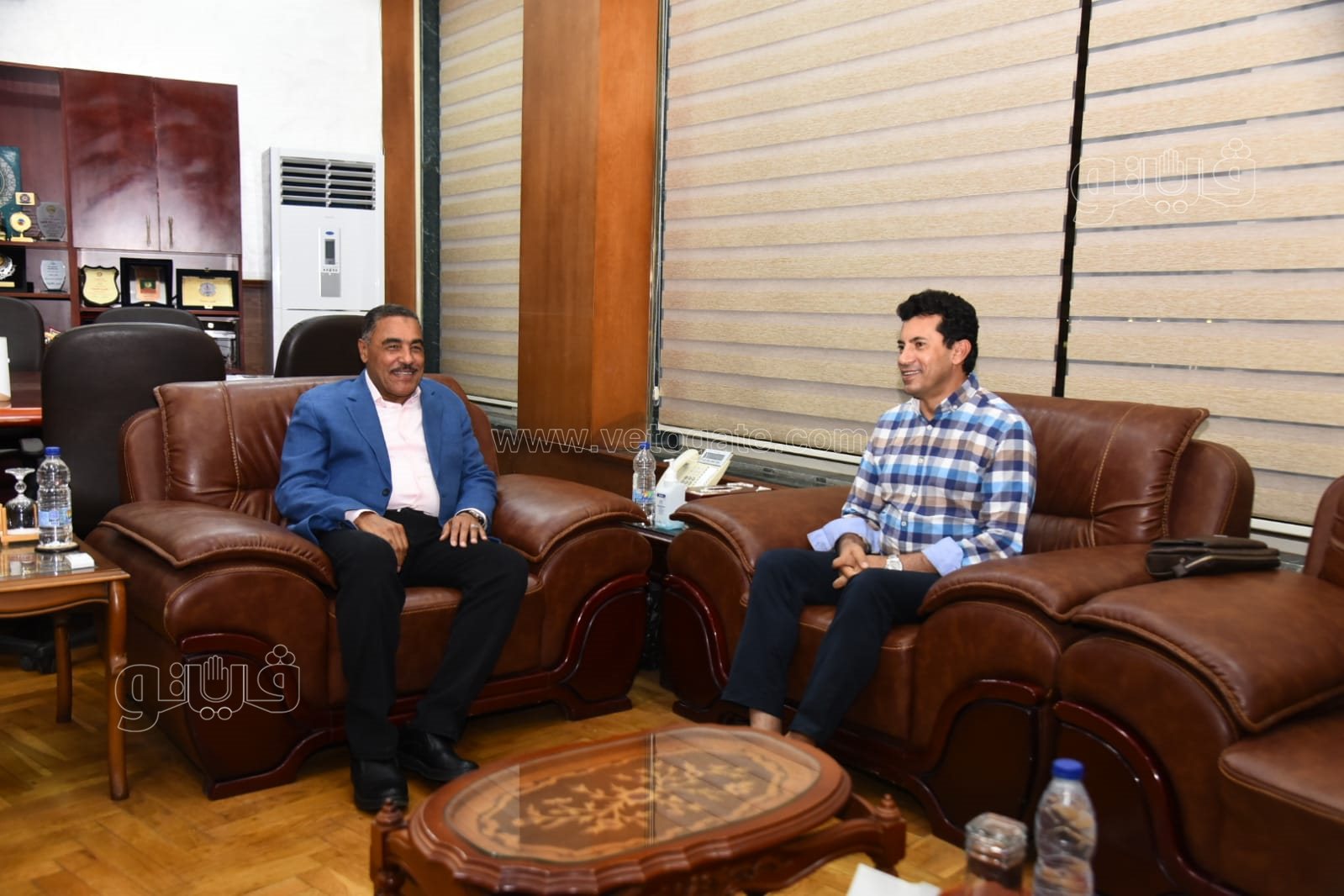 محافظ مطروح يستقبل وزير الشباب والرياضة (1)