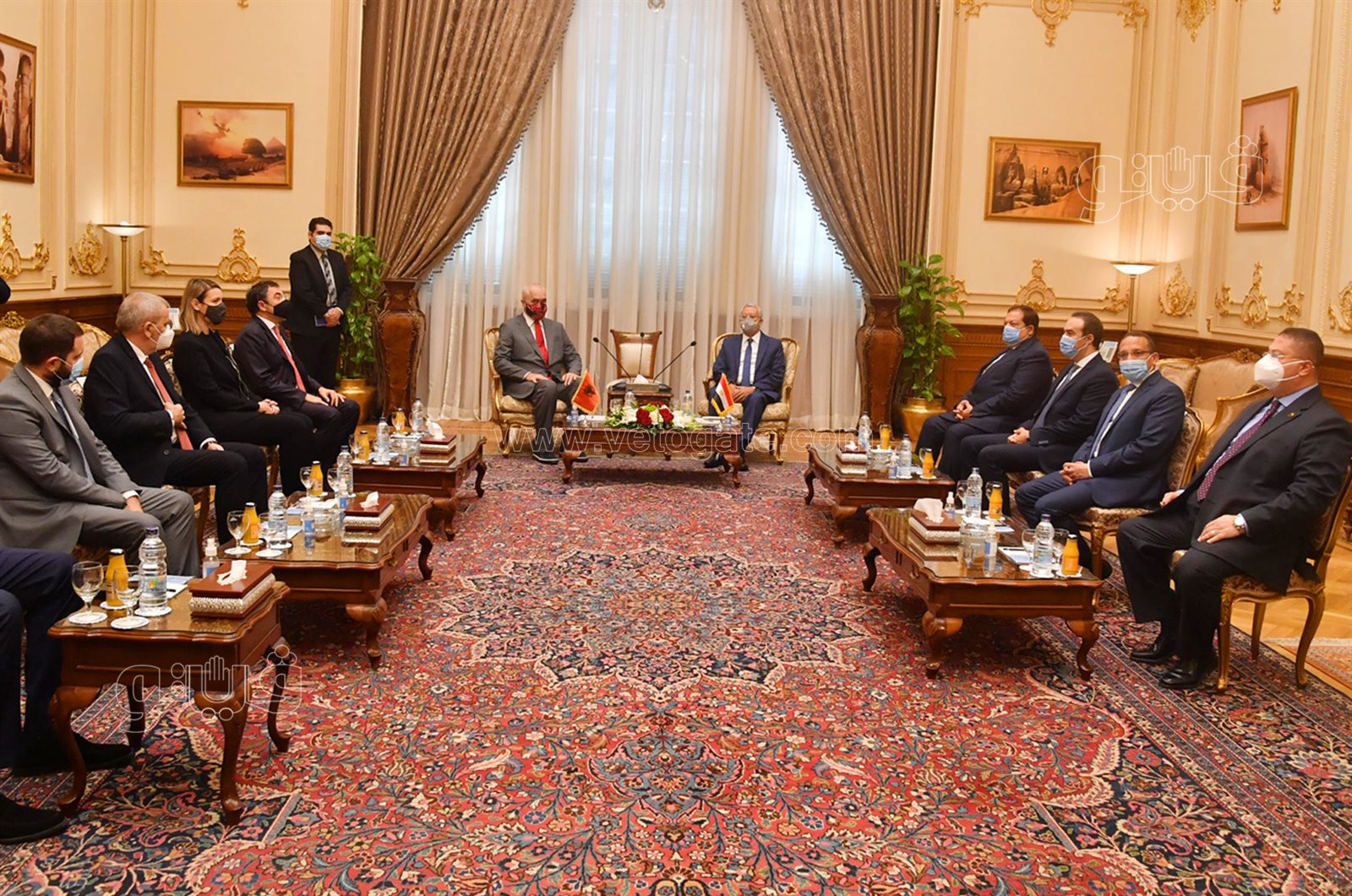 تفاصيل لقاء حنفي جبالي ورئيس وزراء ألبانيا (7)