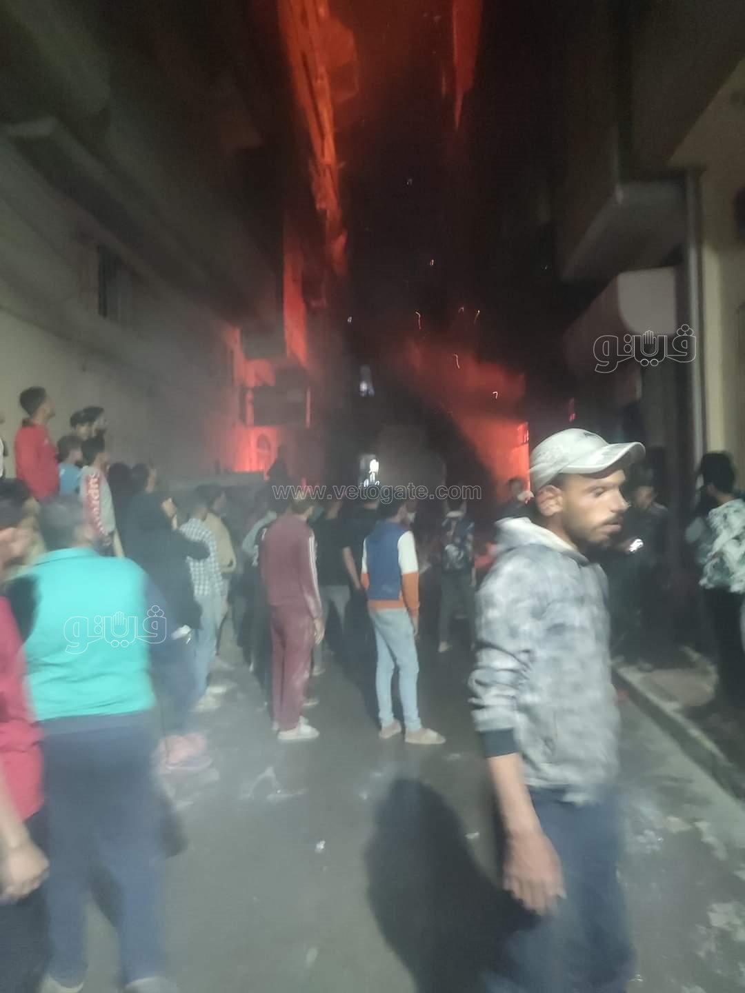 حريق ورشة الدهانات بدمياط (3)