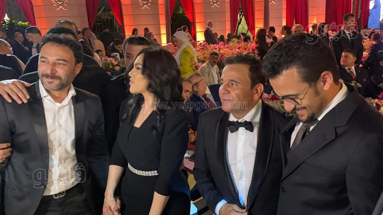نجوم الفن والرياضة في حفل زفاف نجل محمد فؤاد (10)